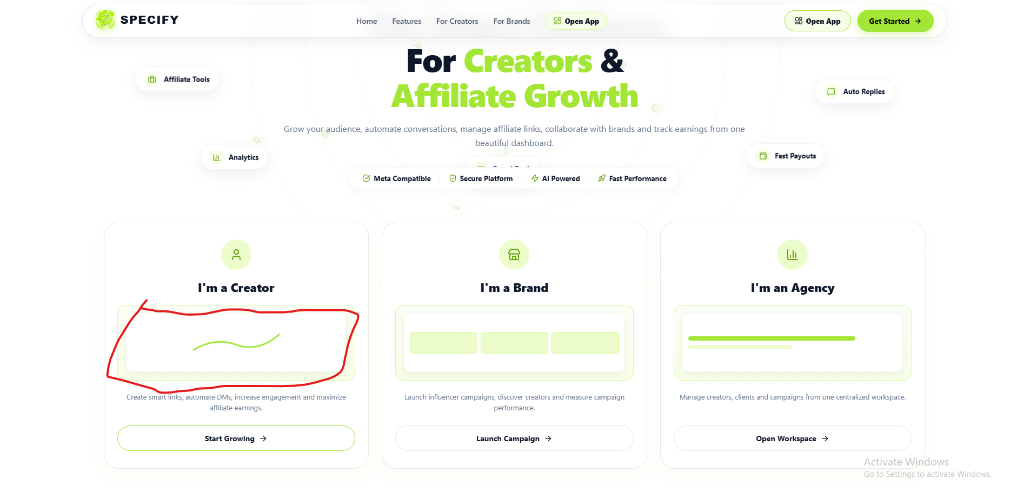 SPECIFY Mobile App